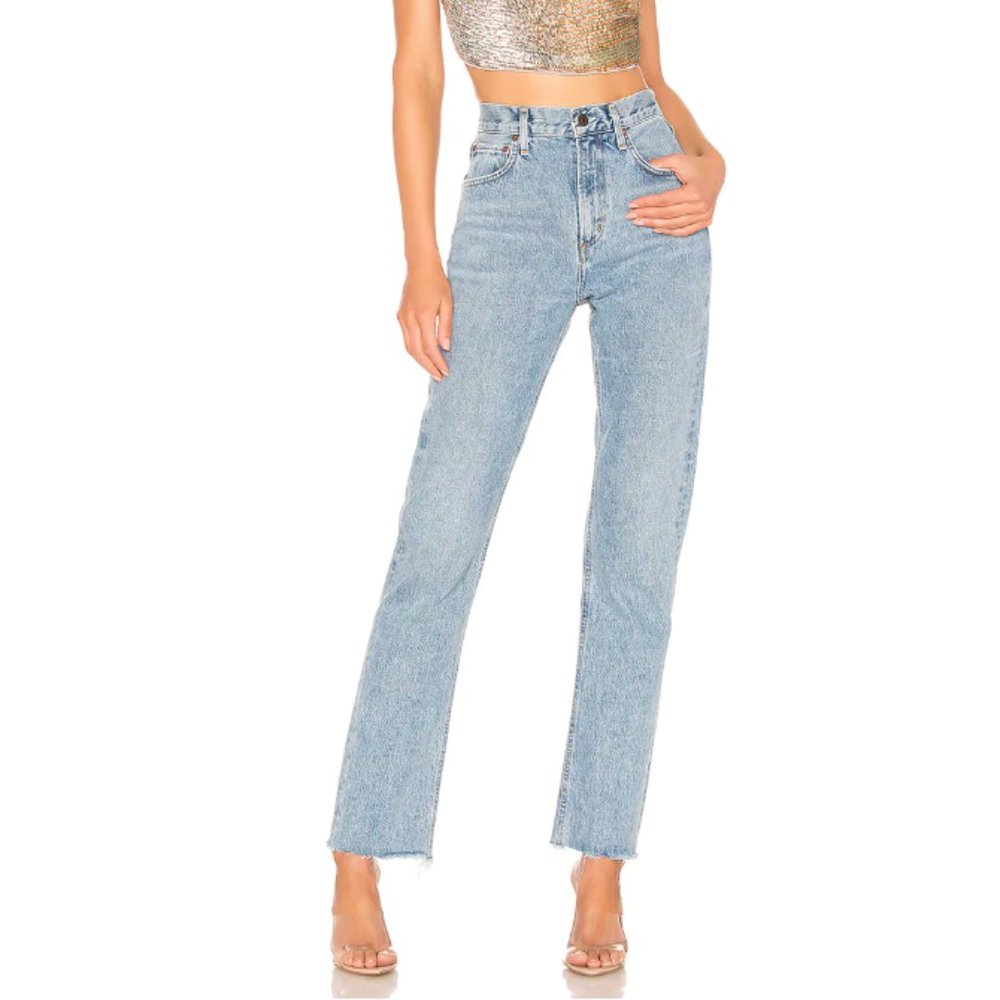 AGOLDE High Rise Straight Jean